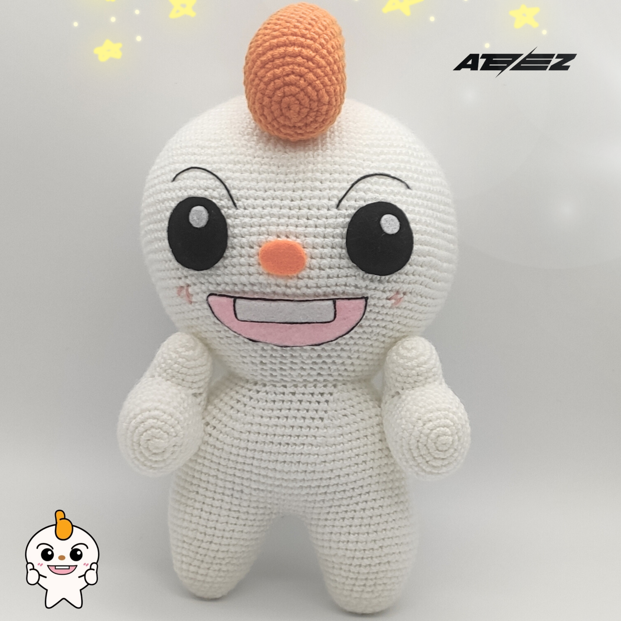 ATEEZ ZZANGMON Teez-Mon Plushie + FREEBIE – Miishin Shop