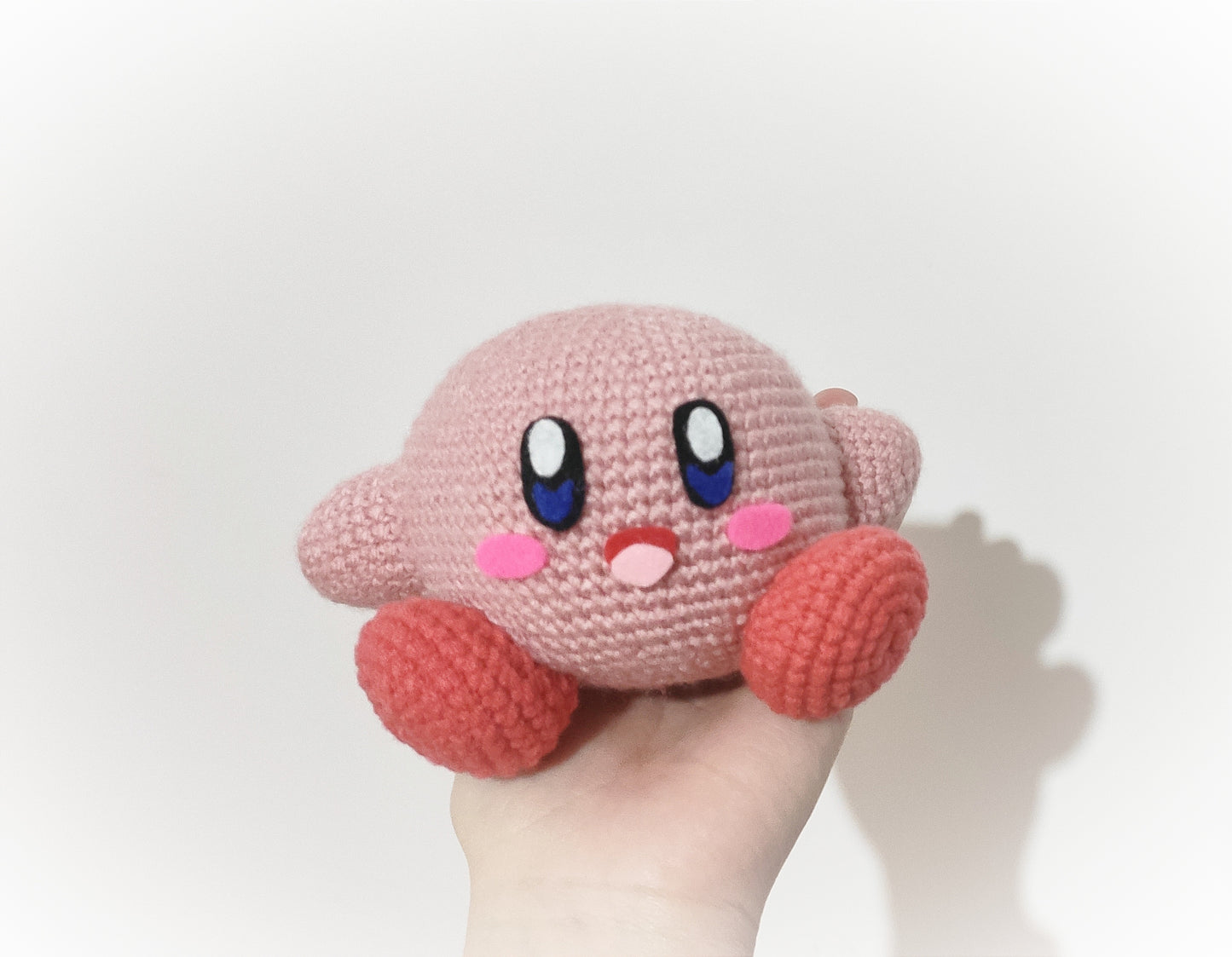 Kirby crochet plushie, handmade, fanart