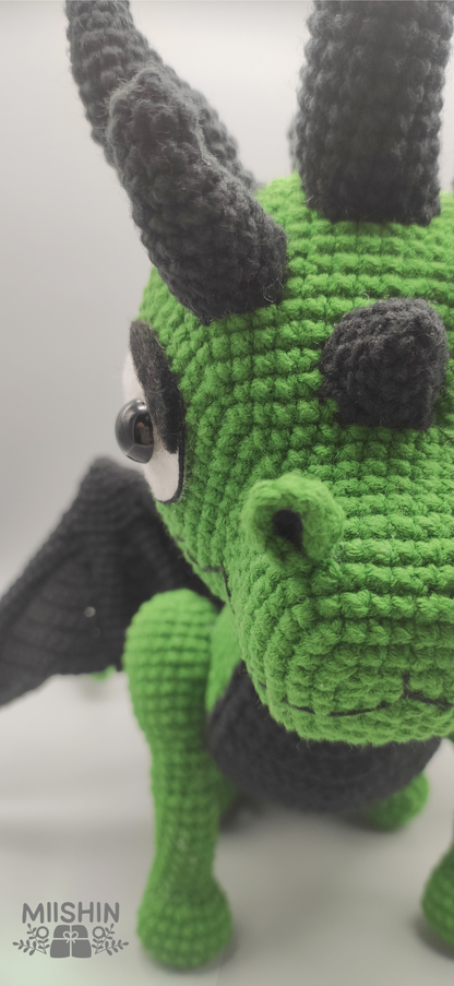 Dragon Amigurumi, Crochet, Handmade, For Gift, Plushie, Halloween Season