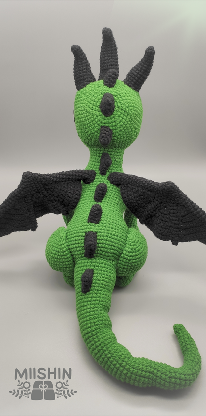 Dragon Amigurumi, Crochet, Handmade, For Gift, Plushie, Halloween Season