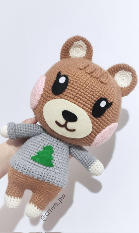 Maple - Animal Crossing Amigurumi Crochet, ACNH Crochet, ACNH Stuff, Peluche oso