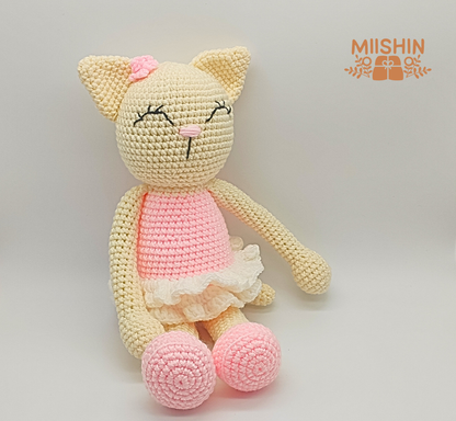Cat Plush, Amigurumi, Handmade With Love, Spring, Gift Ideas, Perfect Gift, Personalized, For Baby, Baby Shower, Children's Decor, Sweet and Unique, Artesanal Toys, Crochet Lover.
