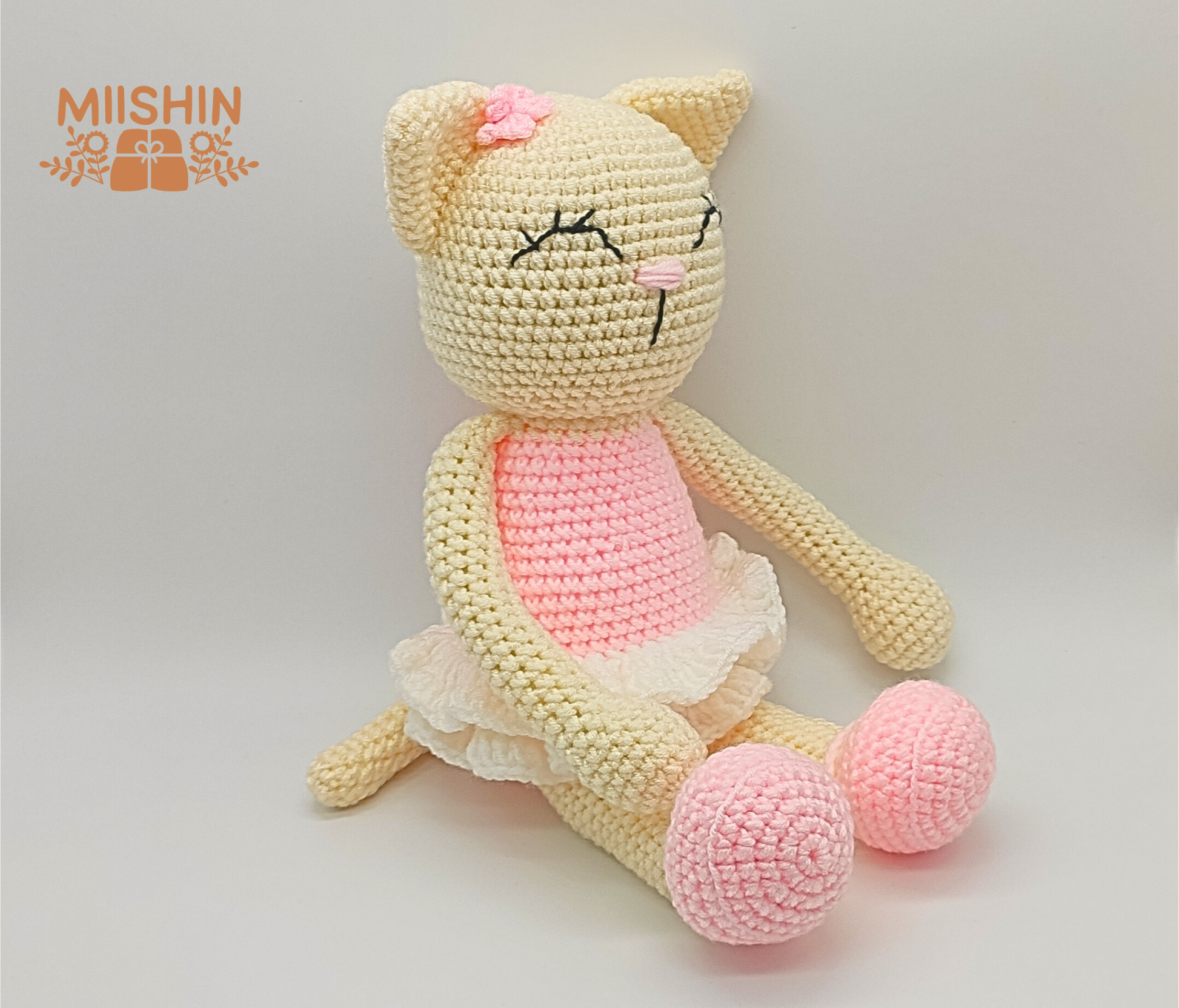 Cat Plush, Amigurumi, Handmade With Love, Spring, Gift Ideas, Perfect Gift, Personalized, For Baby, Baby Shower, Children's Decor, Sweet and Unique, Artesanal Toys, Crochet Lover.
