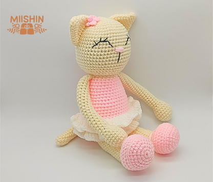 Cat Plush, Amigurumi, Handmade With Love, Spring, Gift Ideas, Perfect Gift, Personalized, For Baby, Baby Shower, Children's Decor, Sweet and Unique, Artesanal Toys, Crochet Lover.