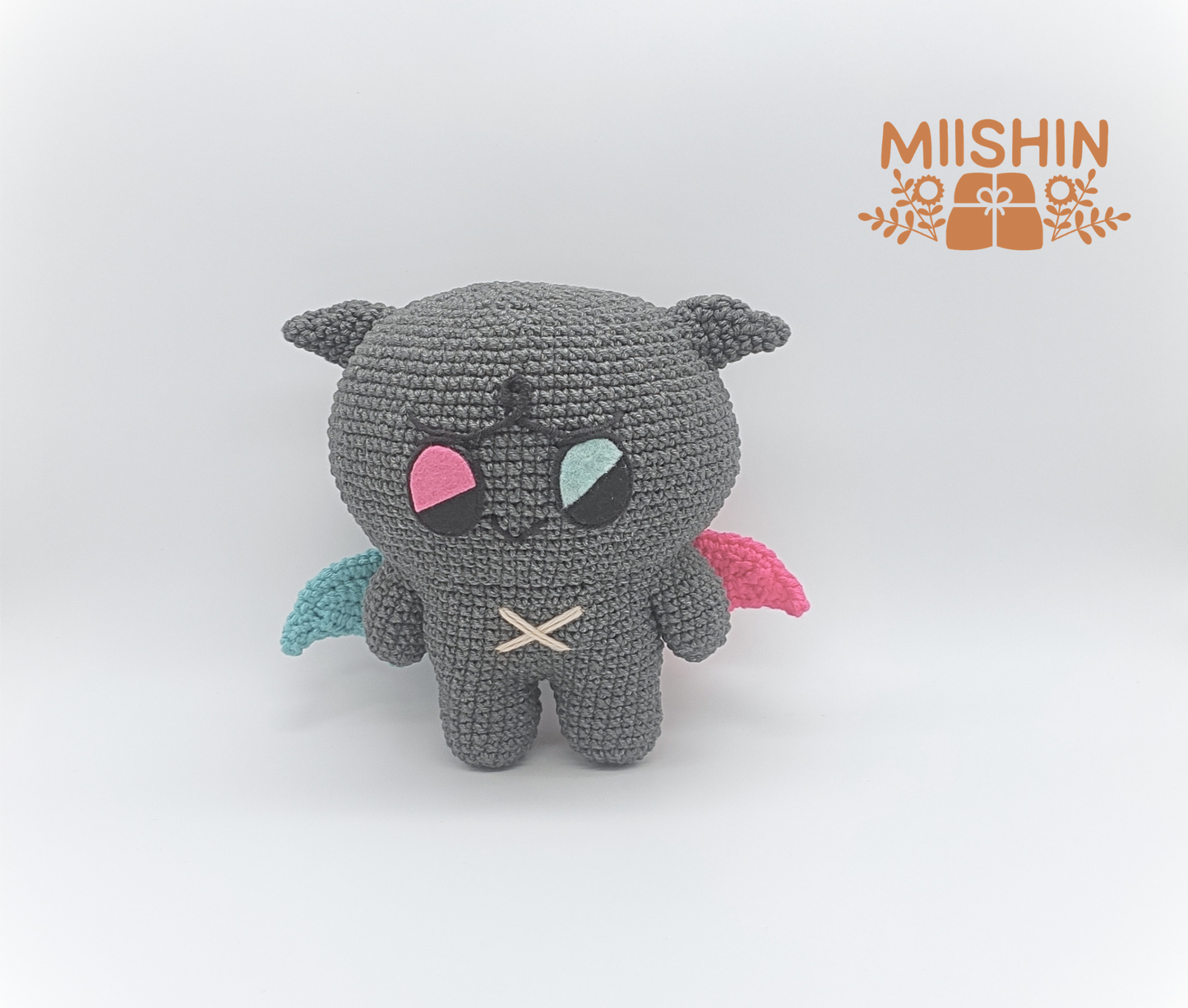 Fanmade Kkamyo crochet doll soft handmade kpop plush inspired by Mighteez.