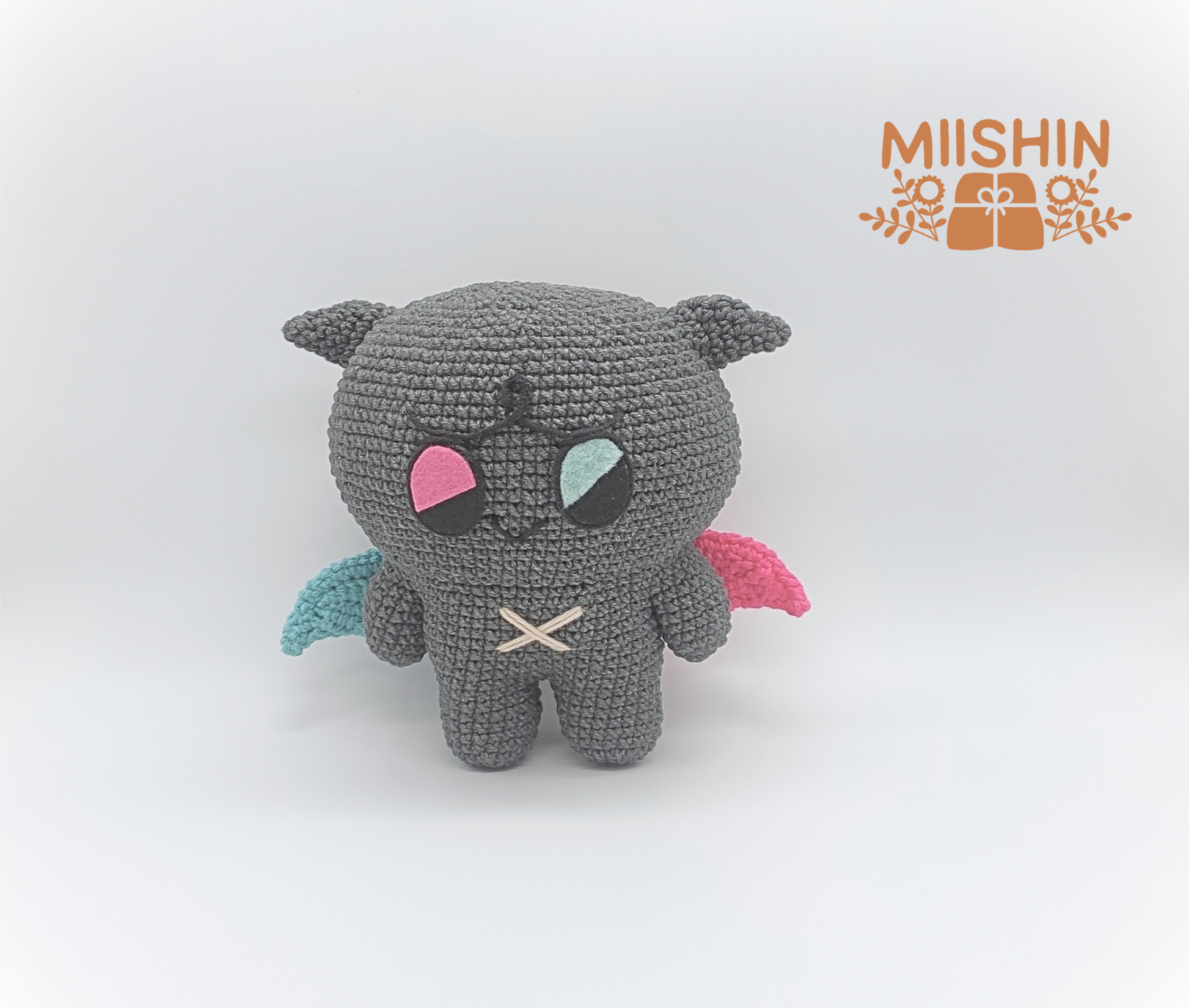 Fanmade Kkamyo crochet doll soft handmade kpop plush inspired by Mighteez.