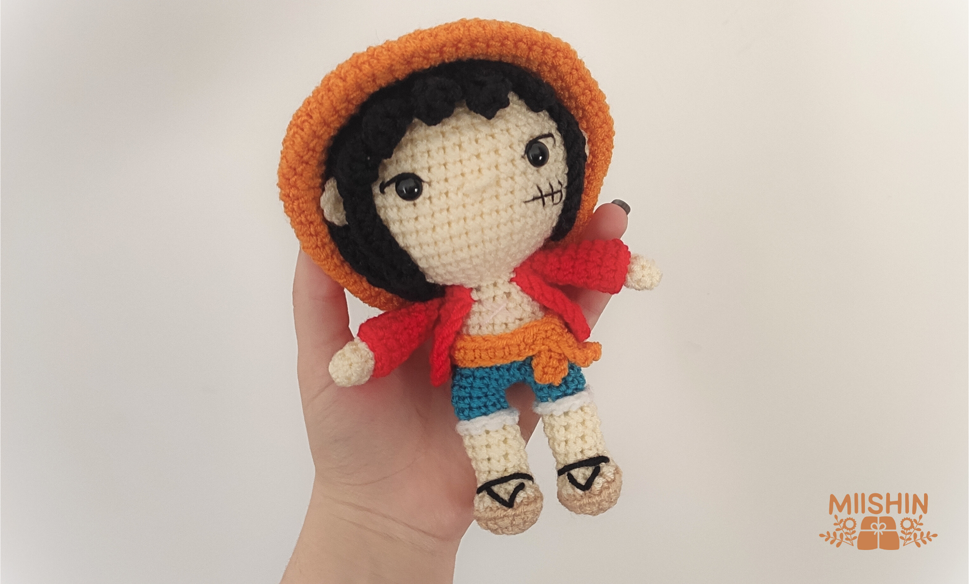 Luffy Plushie #OnePiece Amigurumi Fanart