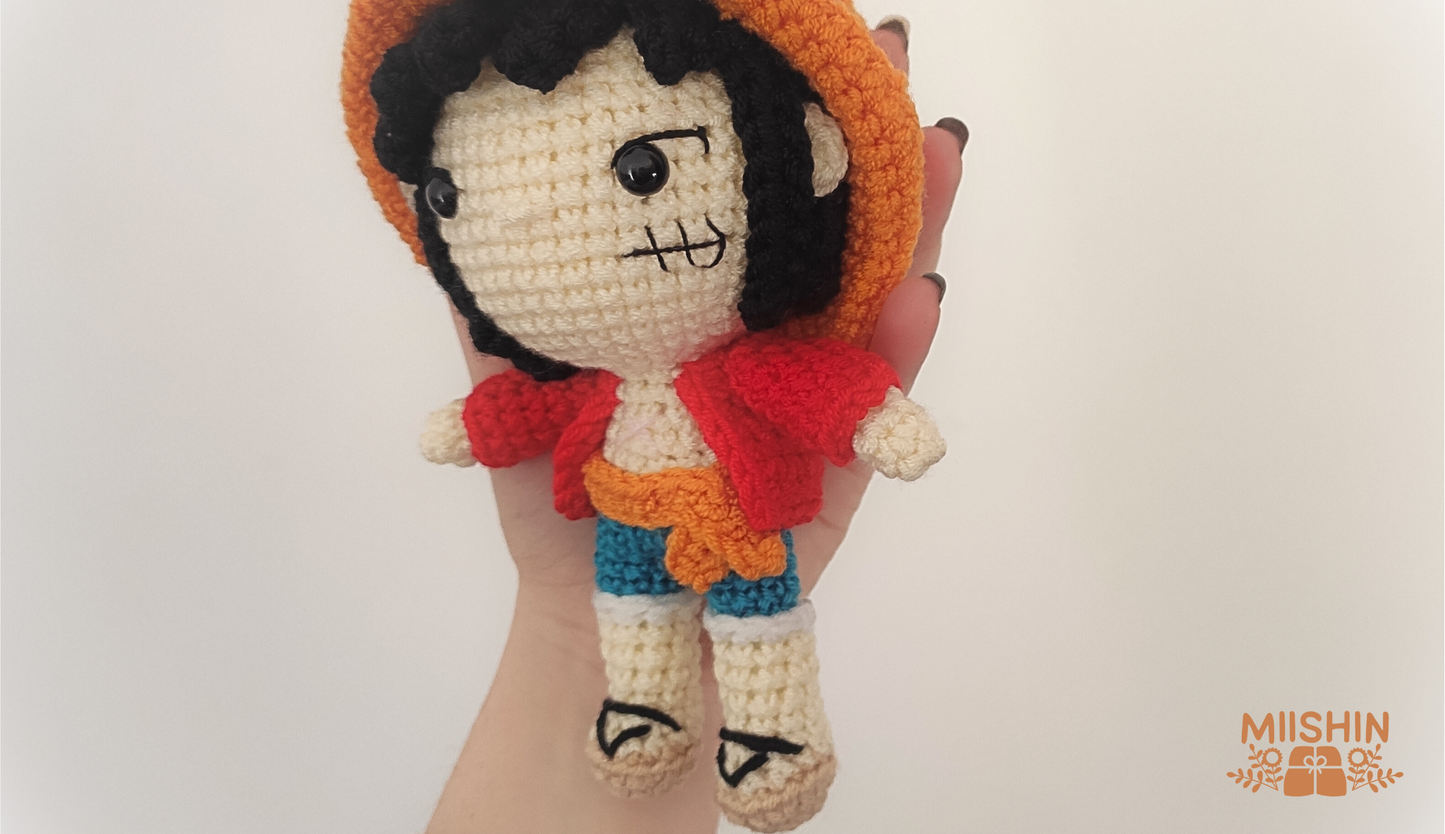 Luffy Plushie #OnePiece Amigurumi Fanart