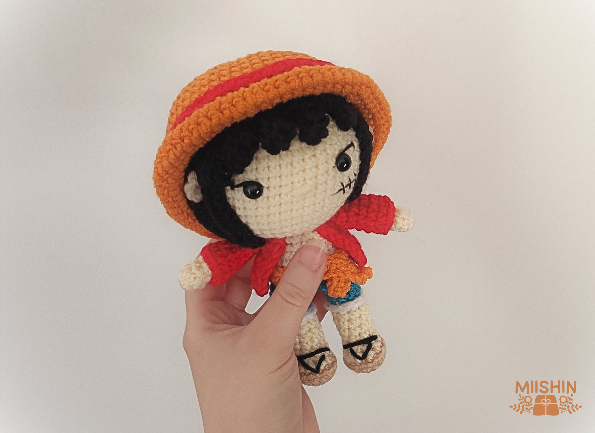 Luffy Plushie #OnePiece Amigurumi Fanart