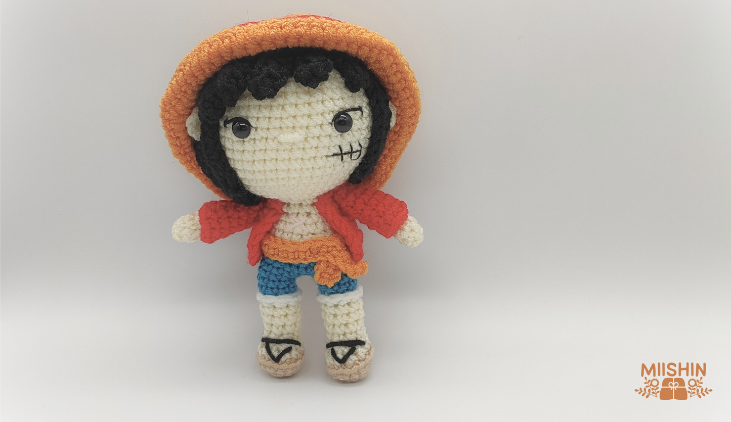 Luffy Plushie #OnePiece Amigurumi Fanart