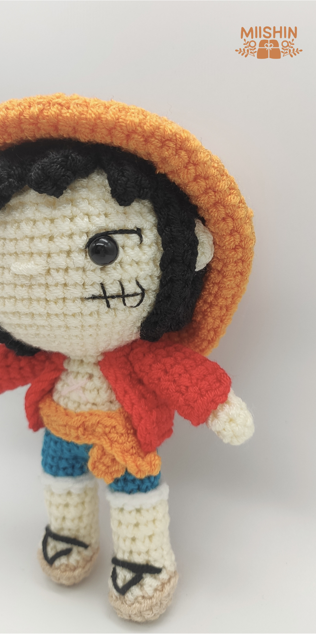 Luffy Plushie #OnePiece Amigurumi FanartLuffy Plushie #OnePiece Amigurumi Fanart