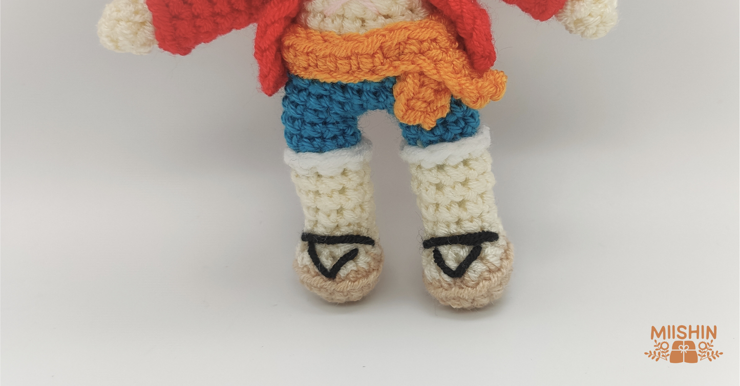 Luffy Plushie #OnePiece Amigurumi Fanart