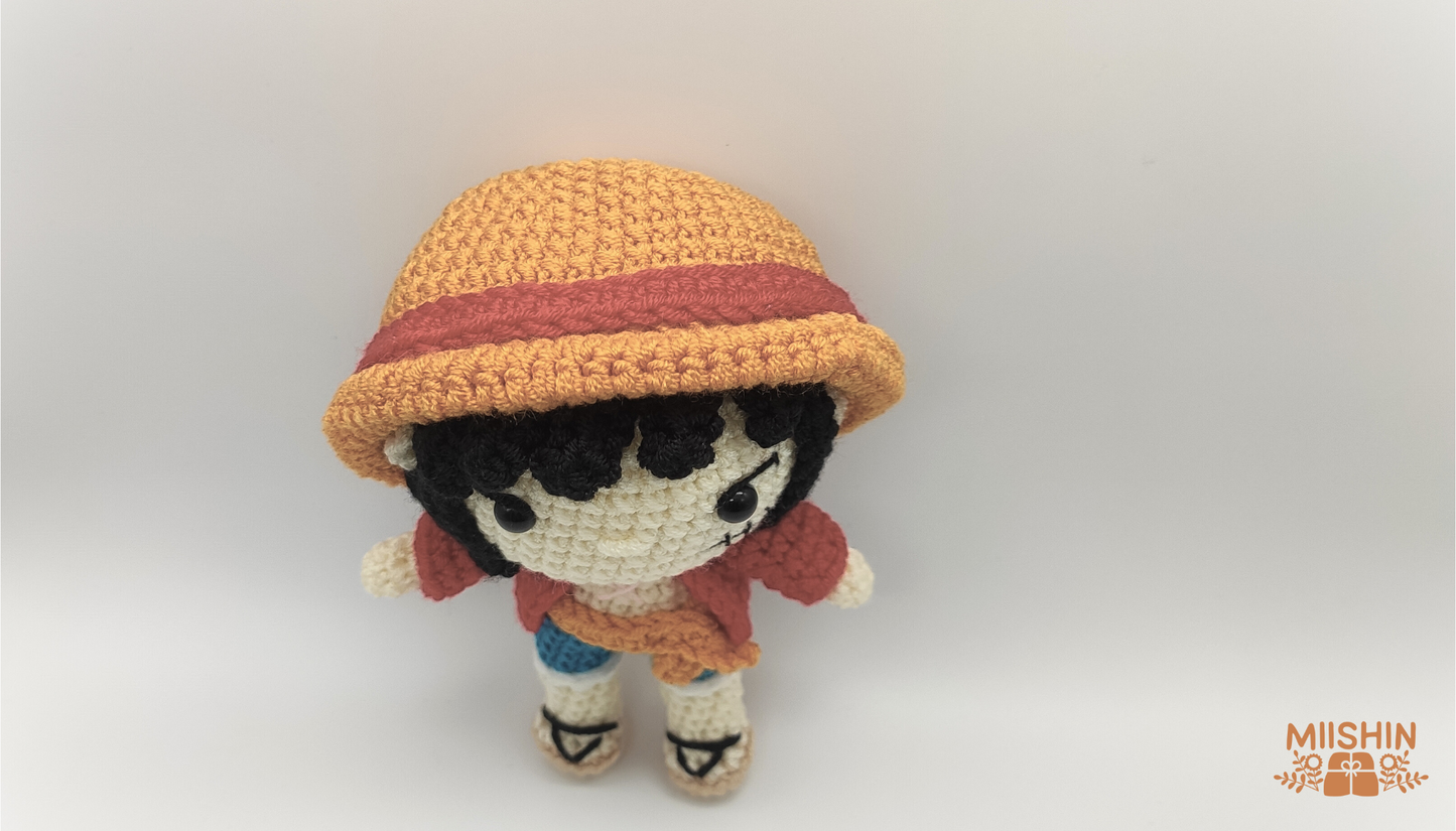 Luffy Plushie #OnePiece Amigurumi Fanart