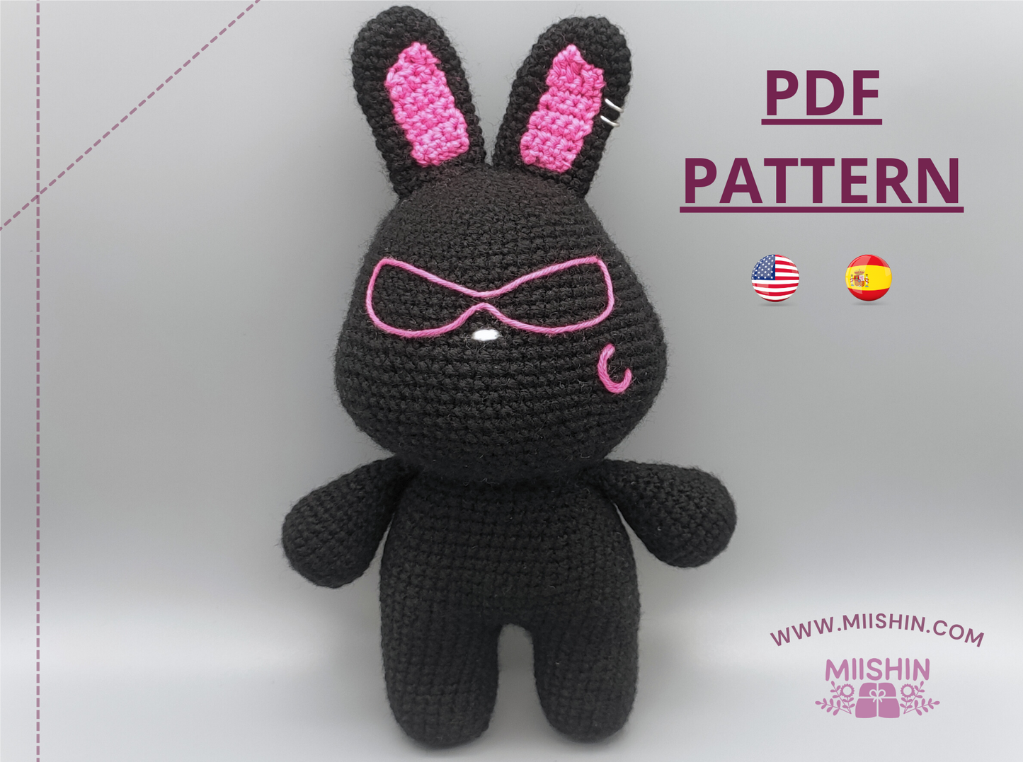 Mito Rabbit from ateez, crochet plushie, handmade, kpop, original gift, pattern