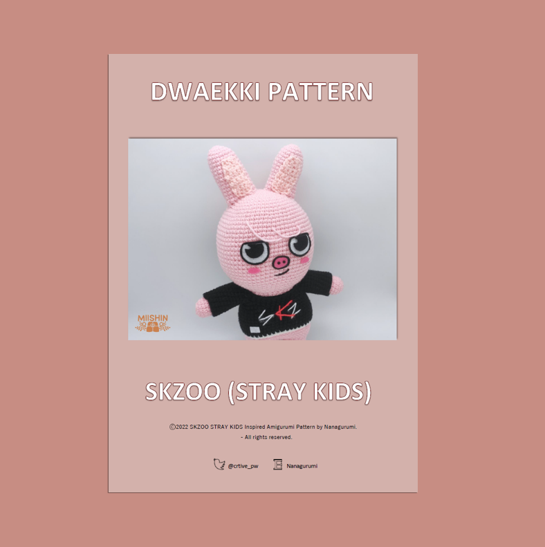 DWAEKKI SKZOO Amigurumi Crochet Pattern - Archivo PDF - Español e Inglés