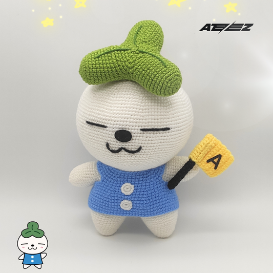 ATEEZ IKEMON Teez-Mon Plushie + FREEBIE, Mingi Fanart, Kpop Merch