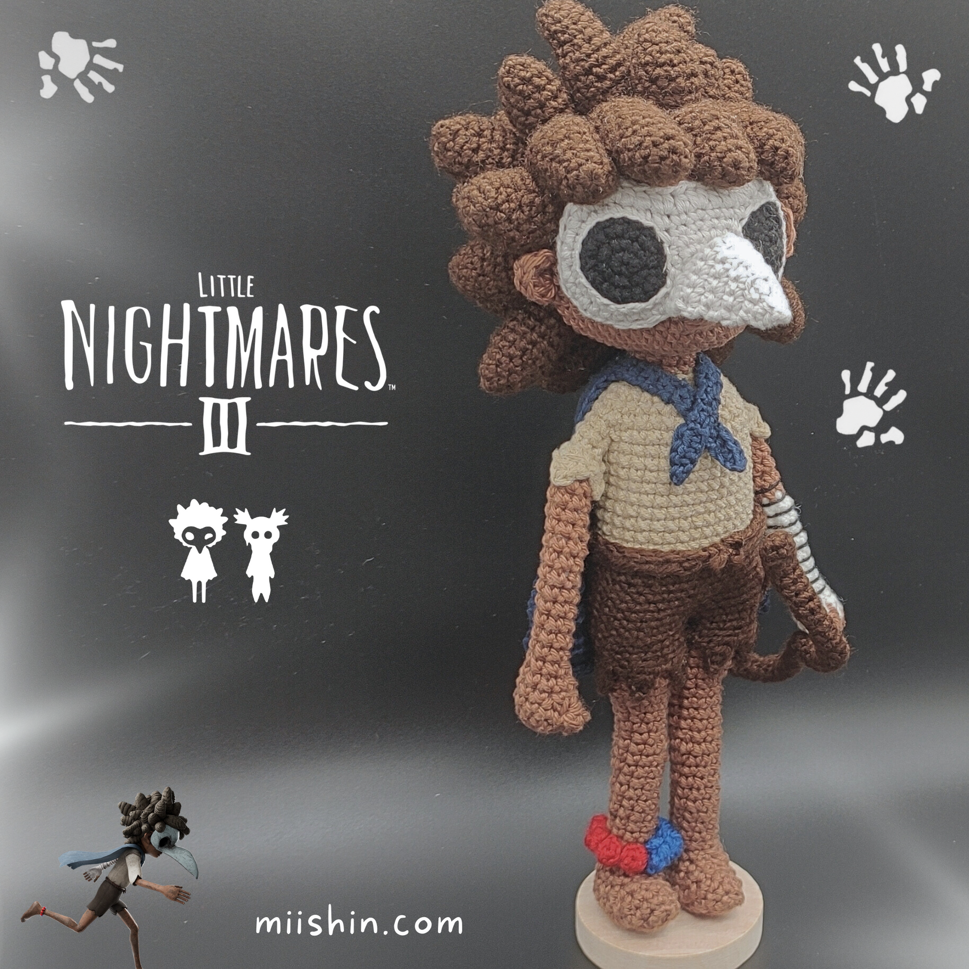 Low, Alone, Six, Mono, Plush, Videogame, Skin, Fandmade, Handmade, Gift Ideas, Personalized, For Him, For Her.