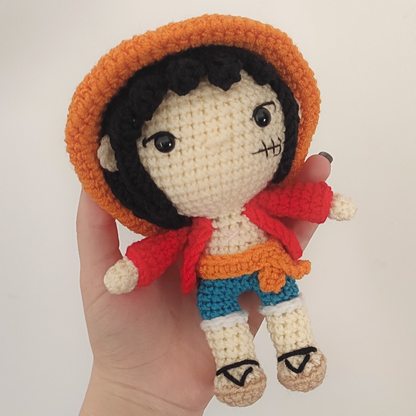 Luffy Plushie #OnePiece Amigurumi Fanart