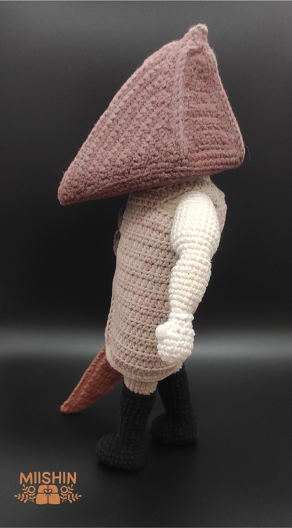 Pyramid Head Amigurumi, Crochet, Handmade, For Gift, Plushie, Halloween Season, Silent Hill 2 Ramake, Fanart, Konami