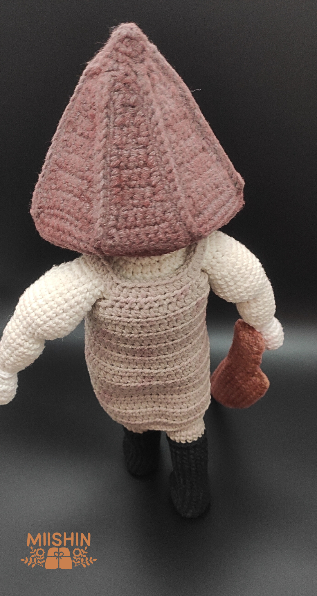 Pyramid Head Amigurumi, Crochet, Handmade, For Gift, Plushie, Halloween Season, Silent Hill 2 Ramake, Fanart, Konami