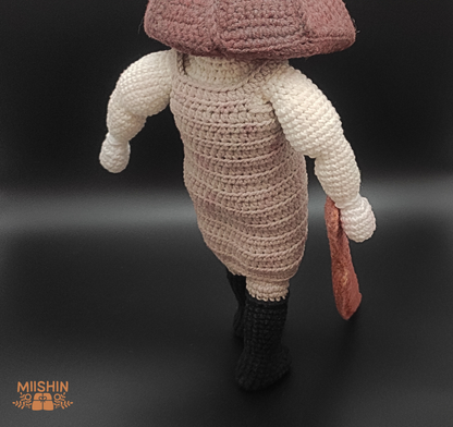 Pyramid Head Amigurumi, Crochet, Handmade, For Gift, Plushie, Halloween Season, Silent Hill 2 Ramake, Fanart, Konami