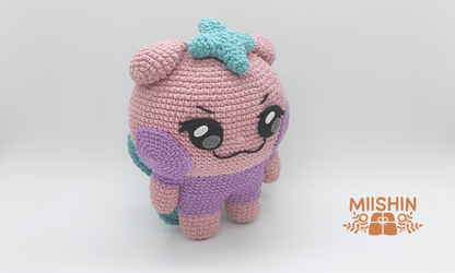 Fanmade Saniyo crochet doll soft handmade kpop plush inspired by Mighteez