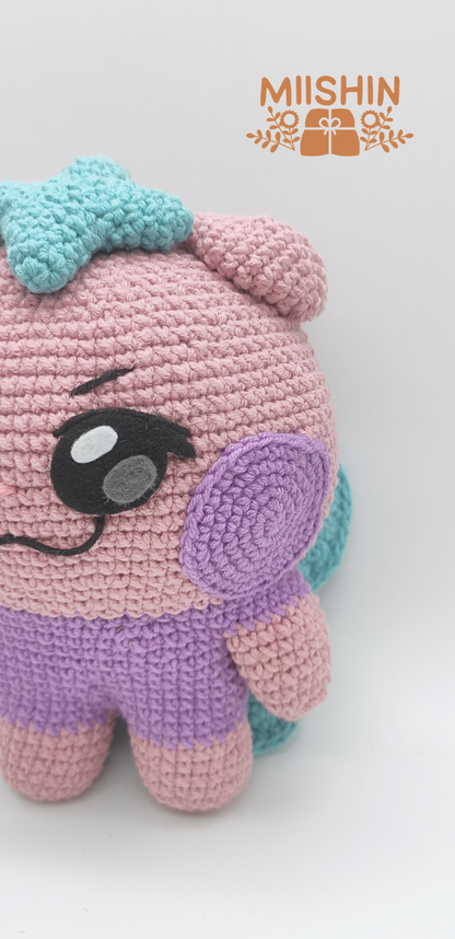 Kawaii Saniyo amigurumi plushie handmade for ATEEZ fans and ATINY collectors