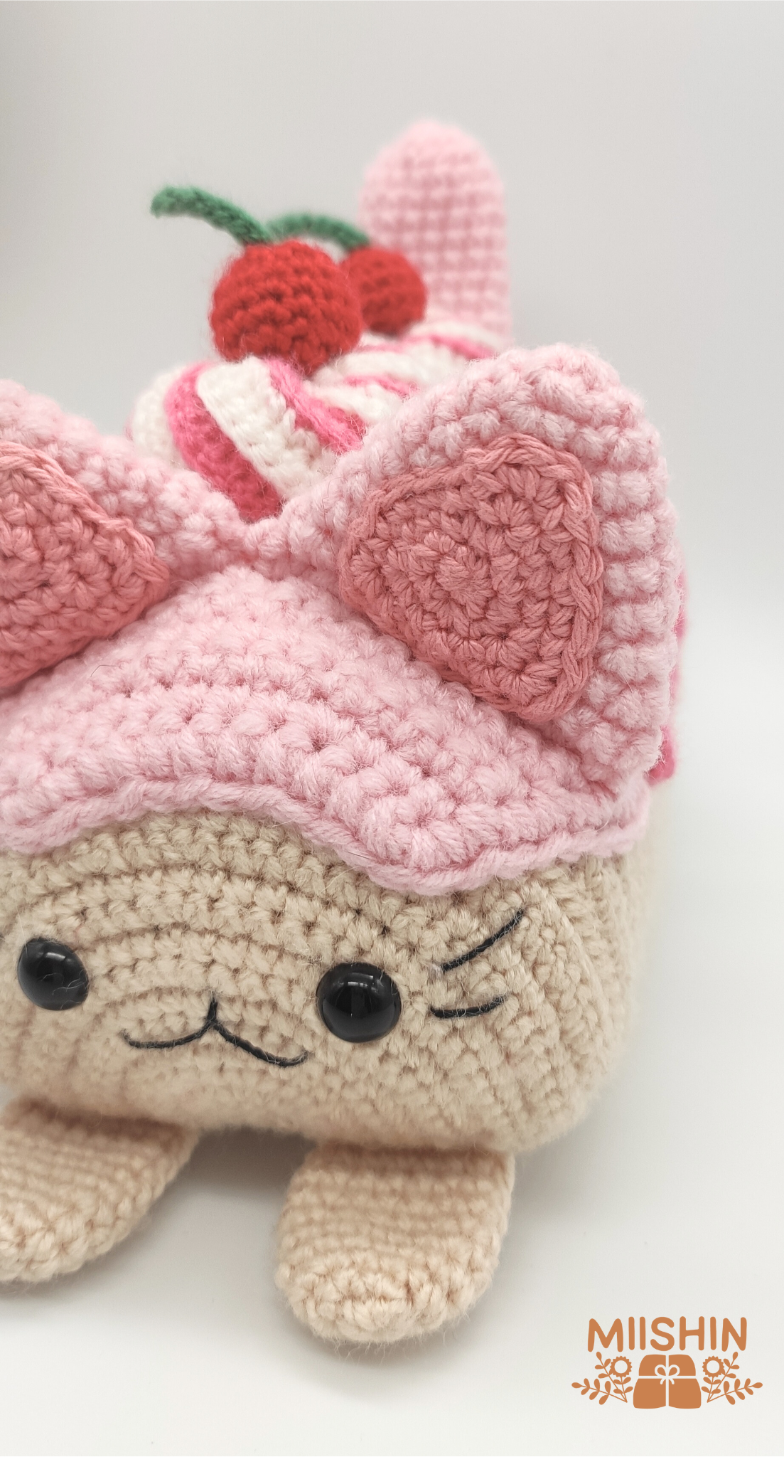 Kitty Swiss Rollcake PDF Pattern, Amigurumi, Crochet