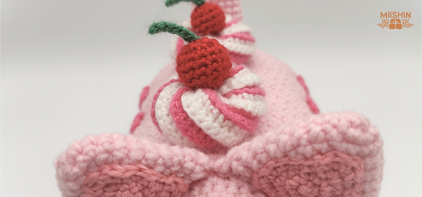 Kitty Swiss Rollcake PDF Pattern, Amigurumi, Crochet