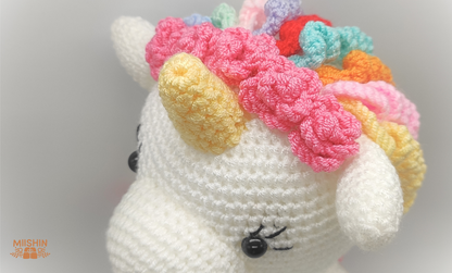 Multicolor Unicorn Plushie Crochet
