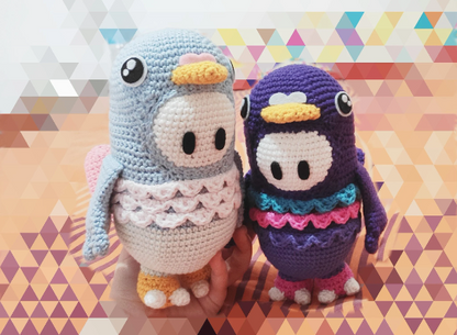 Fall Guys Pigeon Amigurumi Crochet Pattern - Archivo PDF - Español e Inglés