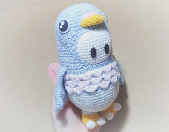 Fall Guys Pigeon Amigurumi Crochet Pattern - Archivo PDF - Español e Inglés