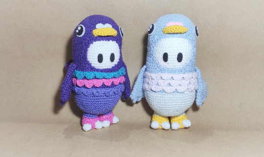 Fall Guys Pigeon Amigurumi Crochet Pattern - Archivo PDF - Español e Inglés