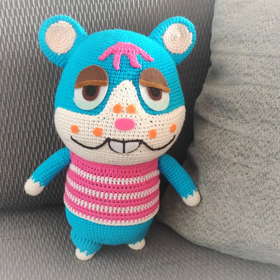 Rodney - Animal Crossing Amigurumi Crochet, ACNH Crochet, ACNH Stuff, Peluche hamster