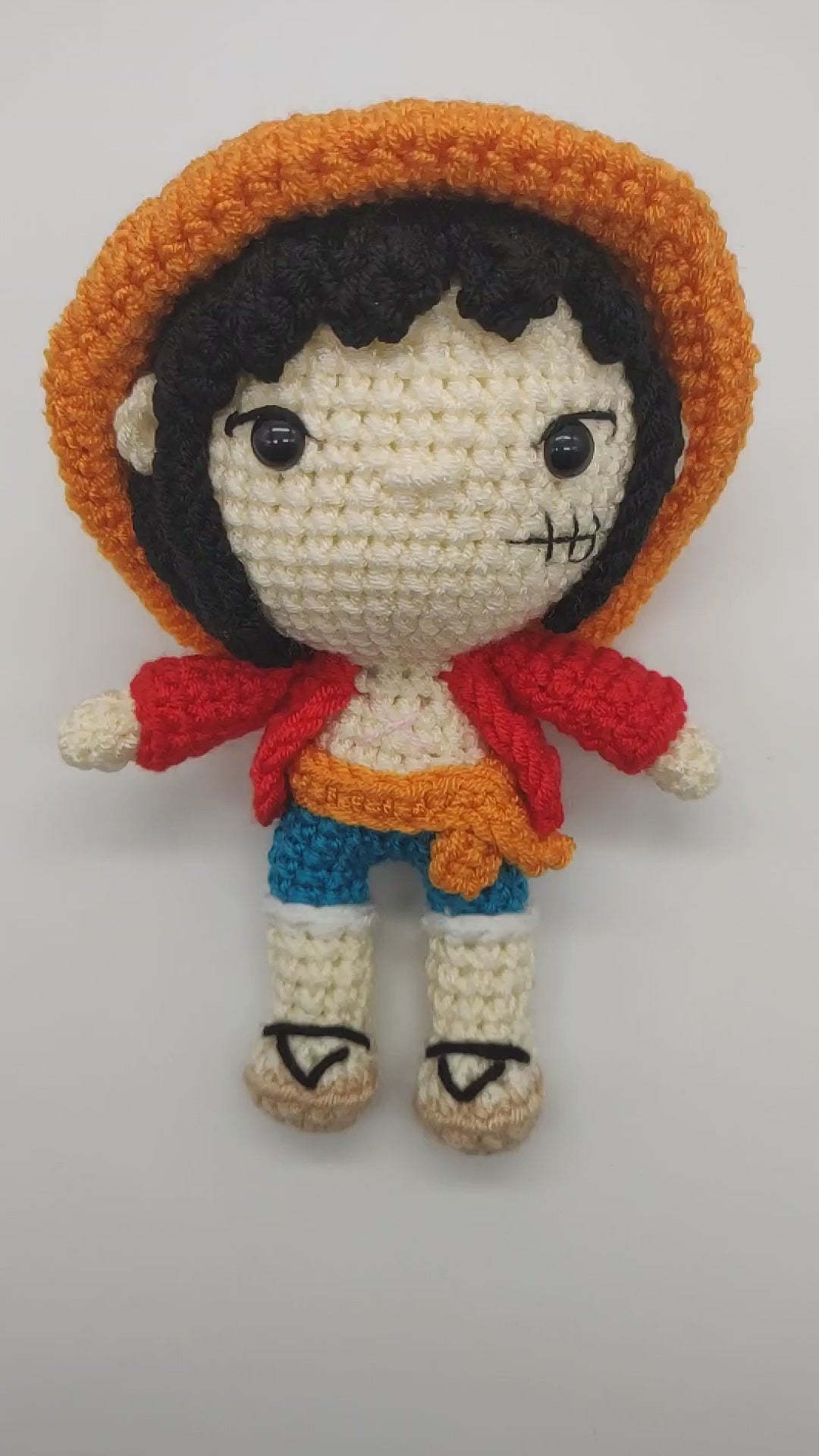 Luffy Plushie #OnePiece Amigurumi Fanart