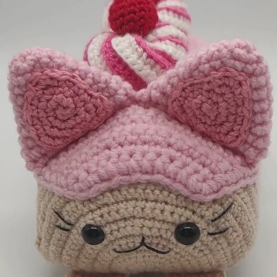 Kitty Swiss Rollcake PDF Pattern, Amigurumi, Crochet