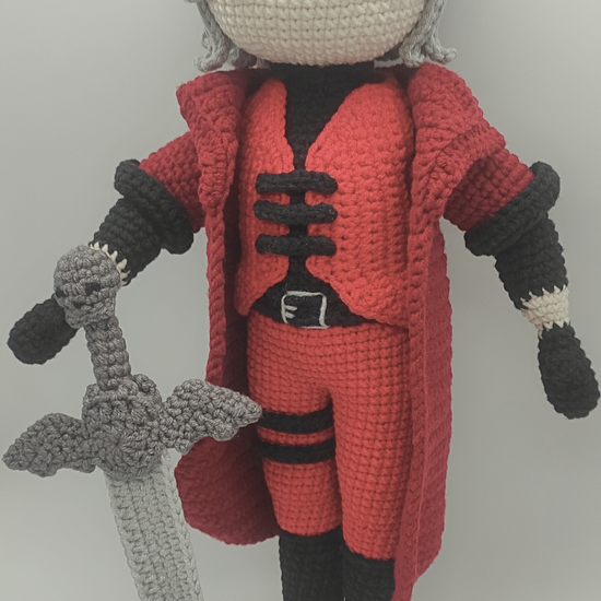 Dante, Vergil, Devil May Cry, Amigurumi, Plushie, Handmade, Crochet, Original Gifts, Ideal For Gift, Capcom, Fanmade,  PDF Pattern English & Spanish, Do it yourself.