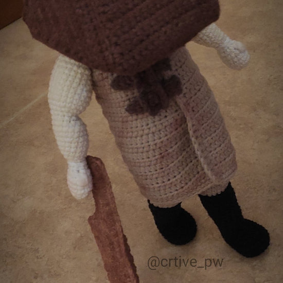 Pyramid Head Amigurumi, Crochet, Handmade, For Gift, Plushie, Halloween Season, Silent Hill 2 Ramake, Fanart, Konami