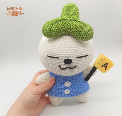 Ikemon Teezmon from ateez, Mingi crochet plushie, handmade, kpop, original gift, pattern