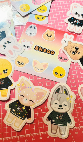 SKZOO DWAEKKI Stray Kids Plushie + FREEBIE, Changbin Fanart, Kpop Merch