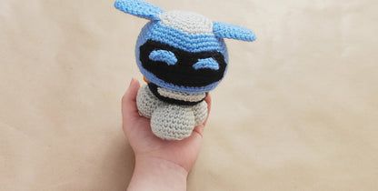 Mei's Drone -  Snowball  - Overwatch Amigurumi Plush Toy Crochet, Cute OW Stuff