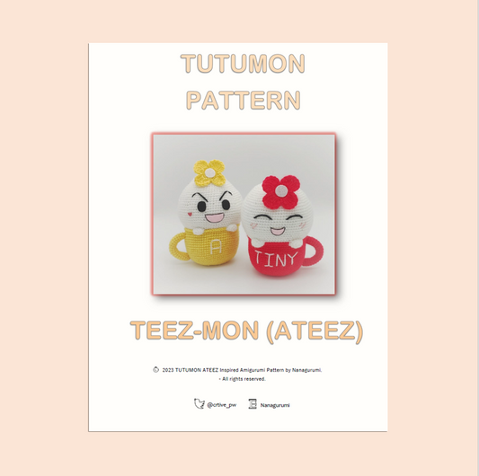 TUTUMON TEEZMON Amigurumi Crochet Pattern - Archivo PDF - Español e Inglés