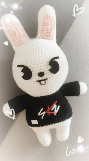 SKZOO LEEBIT Stray Kids Plushie, Leeknow Fanart, Kpop Merch