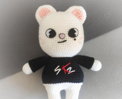 SKZOO JINIRET Stray Kids Plushie + FREEBIE, Hyunjin Fanart, Kpop Merch